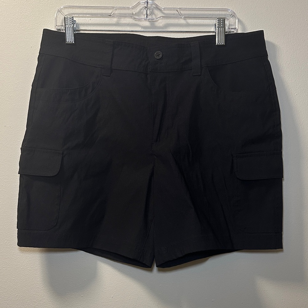 Eddie Bauer Women’s Black Summer Trail 6” Short Sz 12 Style 5165